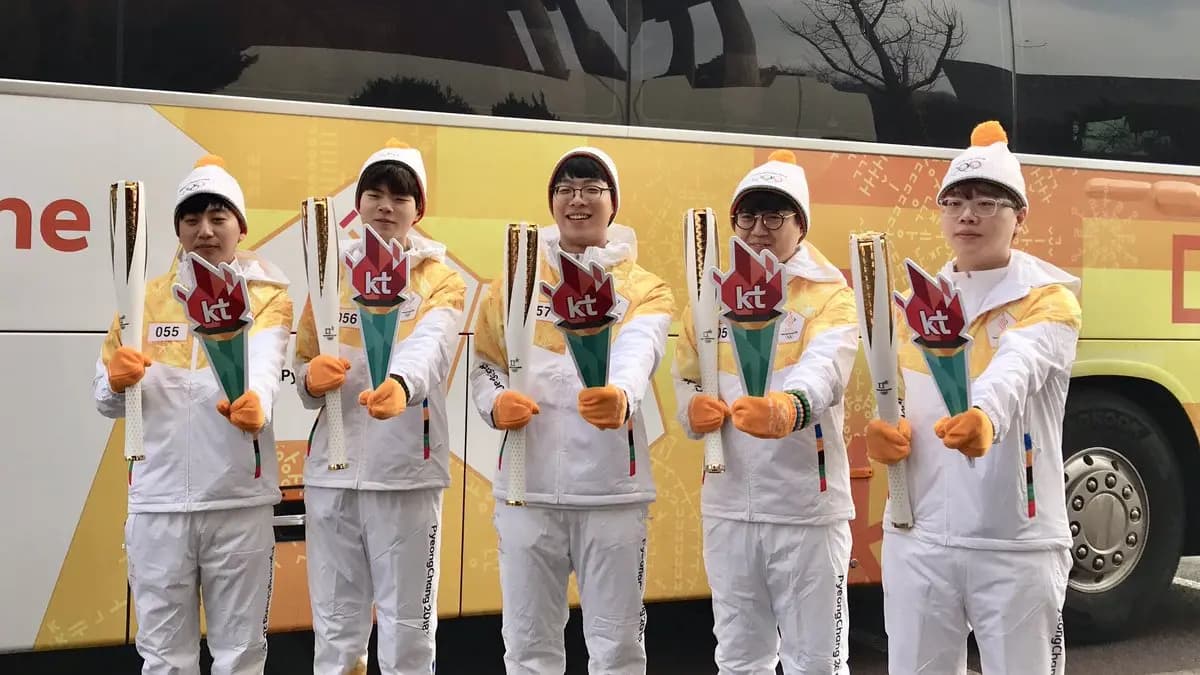 La squadra coreana KT Rolster ha finalmente partecipato al viaggio della torcia olimpica di PyeongChang 2018 [GALLERY]
