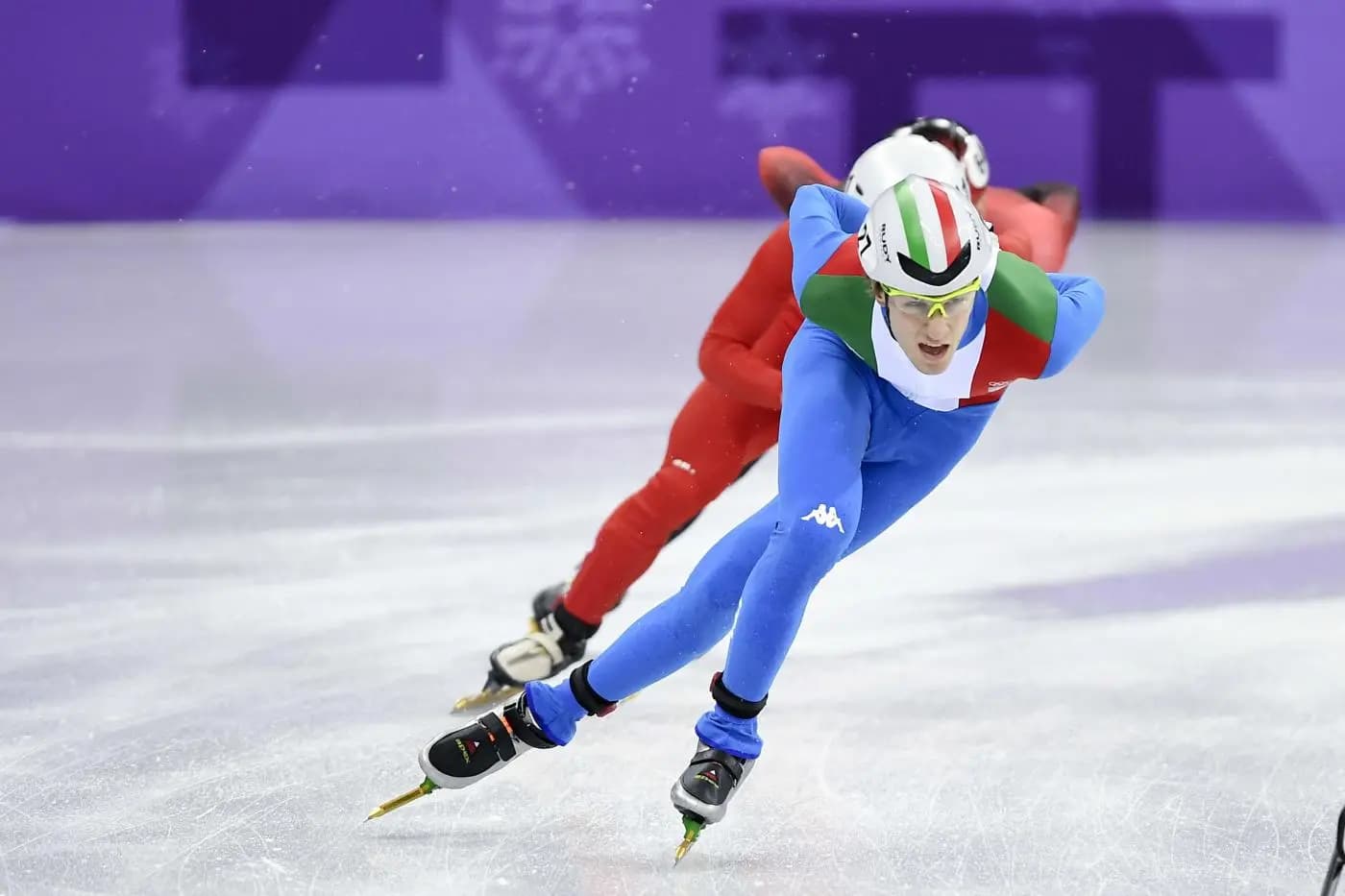 Mkers a PyeongChang 2018: ‘IcePrinsipe’, campione di Fifa 18, ha sfidato il pattinatore di short track azzurro Tommaso Dotti