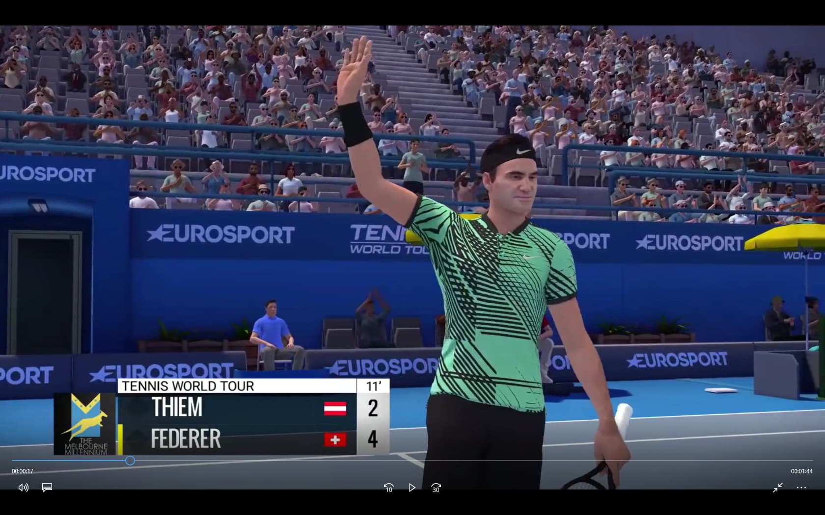 Tennis World Tour – Eurosport partner di Bigben per la promozione del videogame in Europa